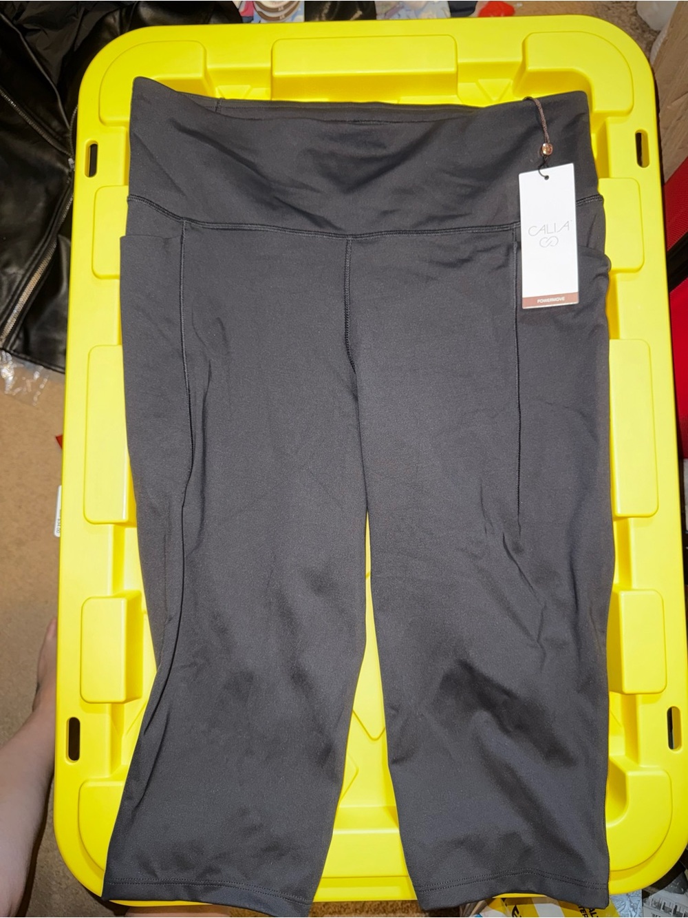 CALLA Black Women's Capri Leggings - High Waist Stretch